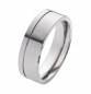 Preview: Titanringe gravierbar Trauringe mitStein LUC64
